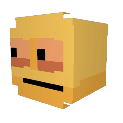 lcscreemer Minecraft avatar head, 3D render