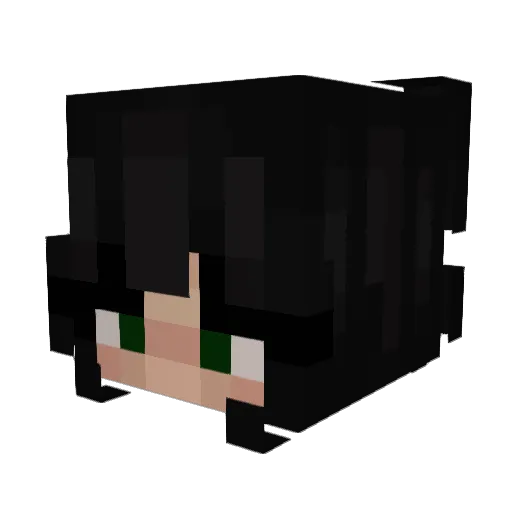 lcvex Minecraft avatar head, 3D render