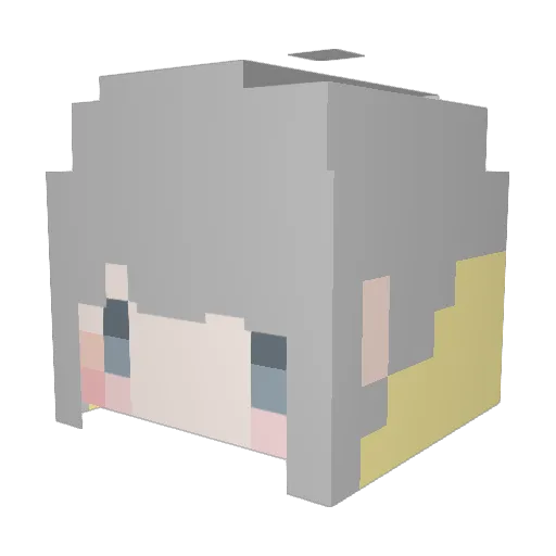 lcy__12 Minecraft avatar head, 3D render