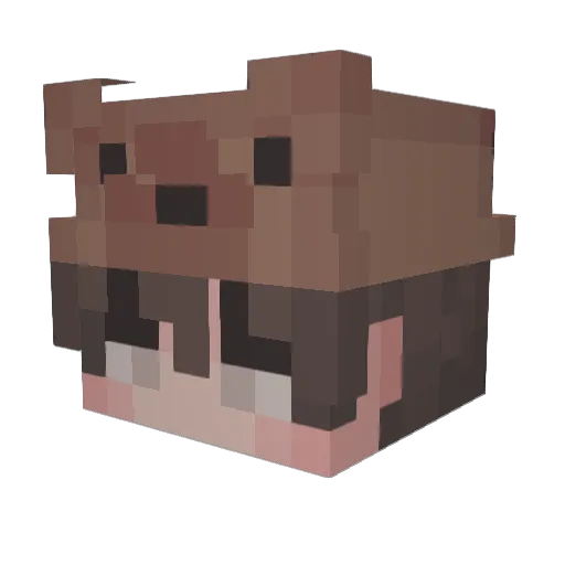 ld0712 Minecraft avatar head, 3D render