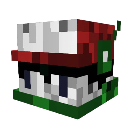 ldc824 Minecraft avatar head, 3D render
