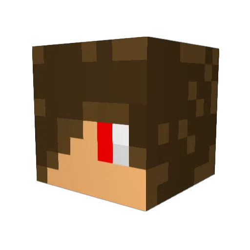 lddrago Minecraft avatar head, 3D render