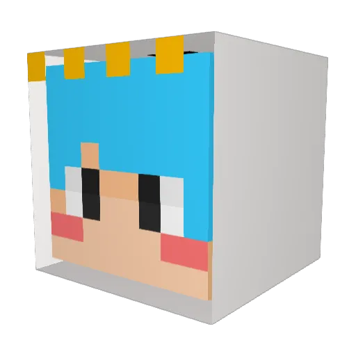 ldh8466 Minecraft avatar head, 3D render