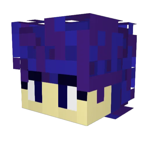 ldjz Minecraft avatar head, 3D render