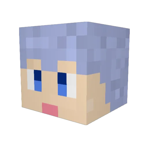 ldksh1 Minecraft avatar head, 3D render