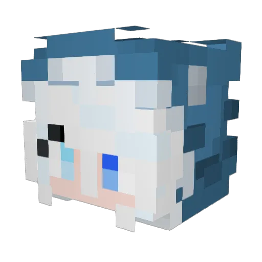 ldsama_114514 Minecraft avatar head, 3D render
