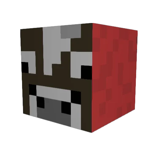 ldteam Minecraft avatar head, 3D render