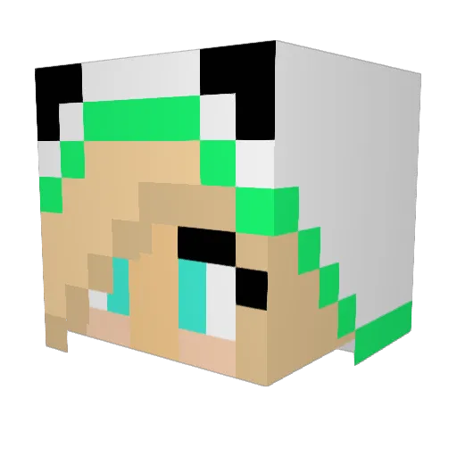 ldv006 Minecraft avatar head, 3D render