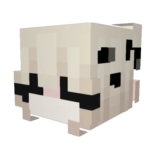 le1aa_ Minecraft avatar head, 3D render