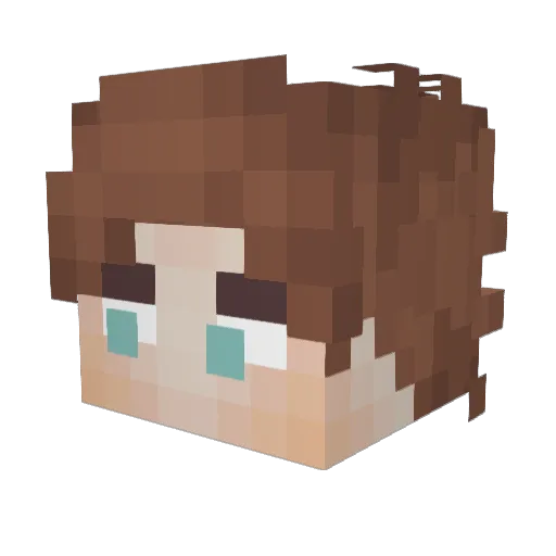 le1nfors Minecraft avatar head, 3D render