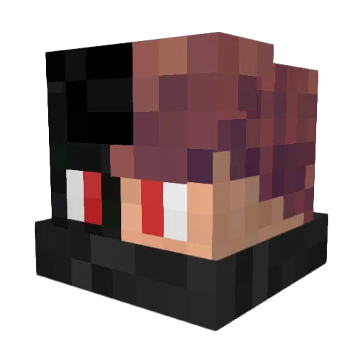 leBulls Minecraft avatar head, 3D render