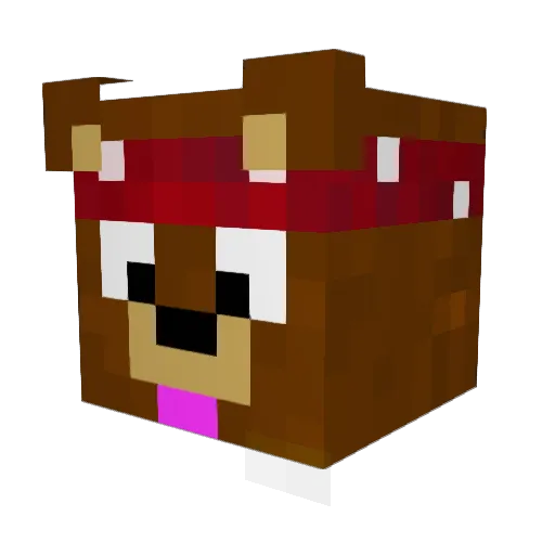 leCan_ Minecraft avatar head, 3D render
