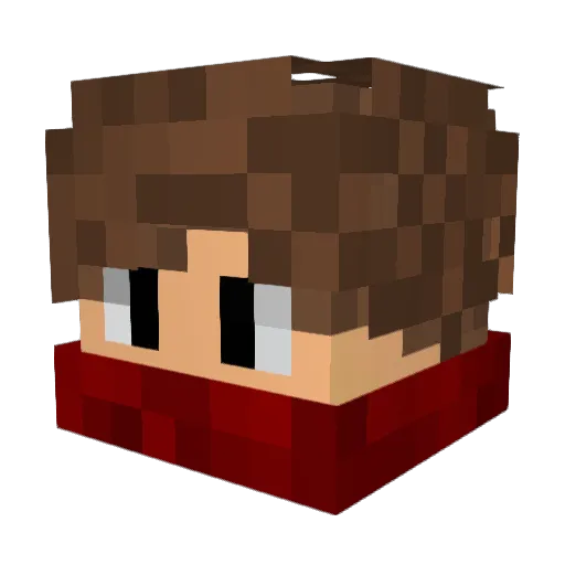 leClassiq Minecraft avatar head, 3D render