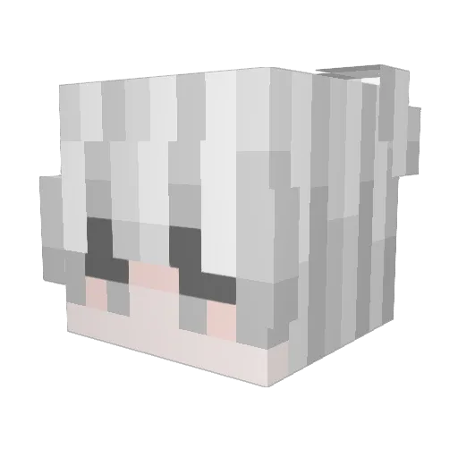 leDepression Minecraft avatar head, 3D render