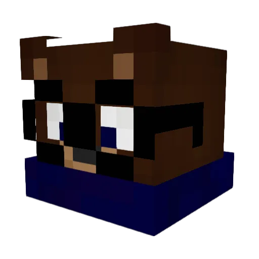 leHenges Minecraft avatar head, 3D render