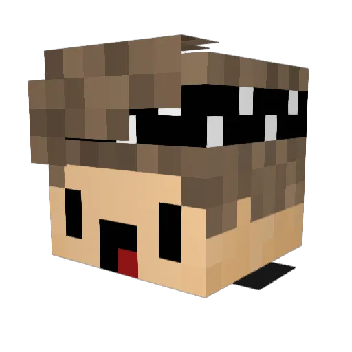 leKinq_ Minecraft avatar head, 3D render