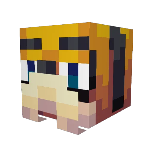 leKm_S Minecraft avatar head, 3D render