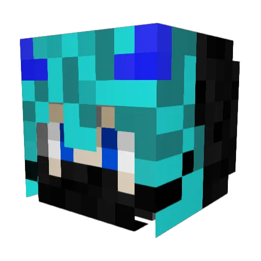 leLegendBeast Minecraft avatar head, 3D render