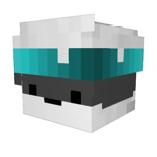 leMoritzz Minecraft avatar head, 3D render