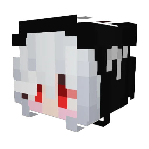 leMuet Minecraft avatar head, 3D render