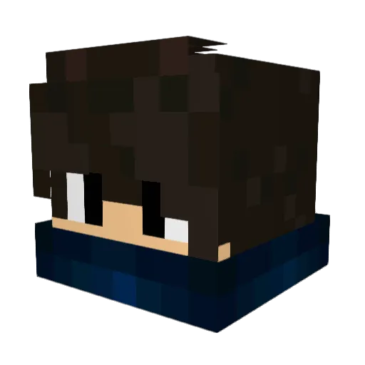 leNaRR Minecraft avatar head, 3D render