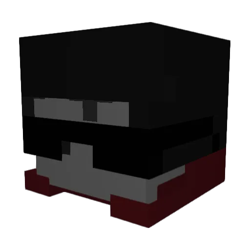 lePlexityINVZN Minecraft avatar head, 3D render