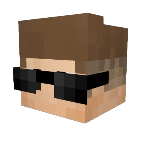 leRanger Minecraft avatar head, 3D render