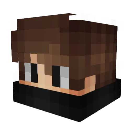 leScoop Minecraft avatar head, 3D render