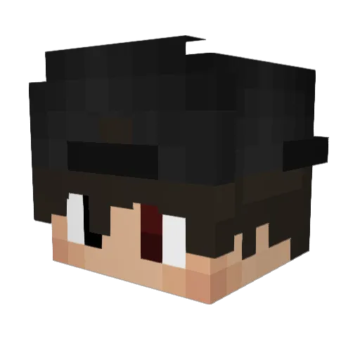 leTobiBW Minecraft avatar head, 3D render