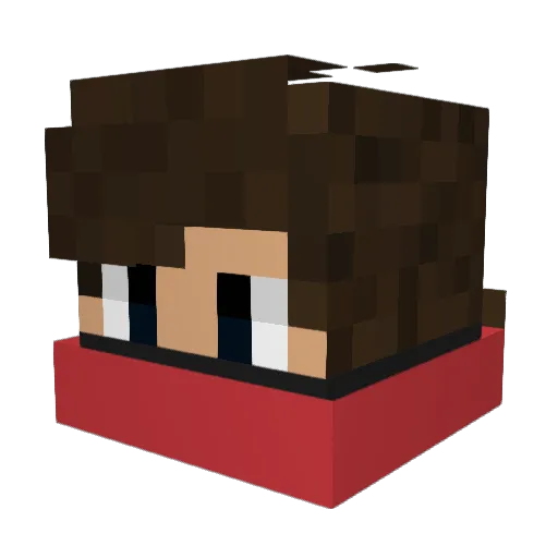 leVanilo Minecraft avatar head, 3D render