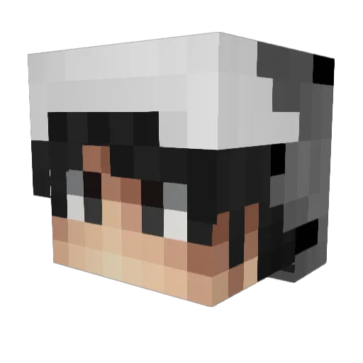 leVotox Minecraft avatar head, 3D render
