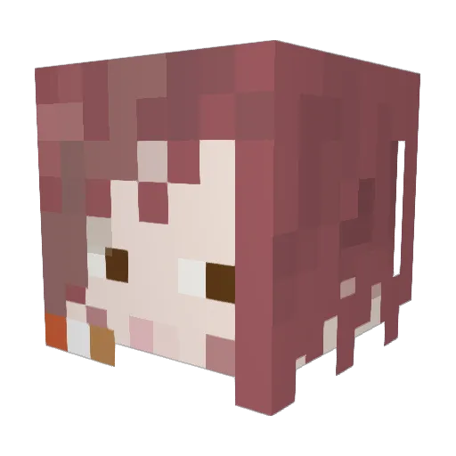 le_brouhaha Minecraft avatar head, 3D render