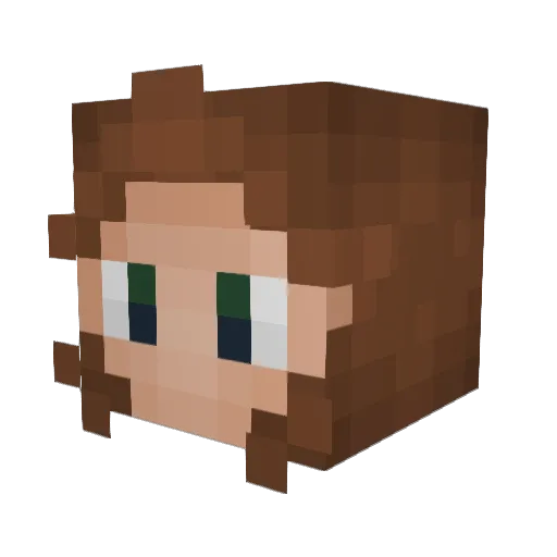 le_dodobug Minecraft avatar head, 3D render