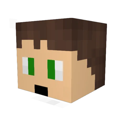 le_h78 Minecraft avatar head, 3D render