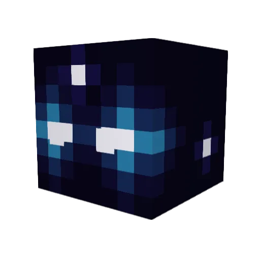 le_pebble Minecraft avatar head, 3D render