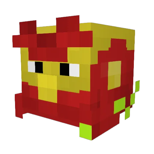 le_pote Minecraft avatar head, 3D render