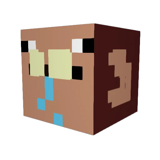 lea1212 Minecraft avatar head, 3D render