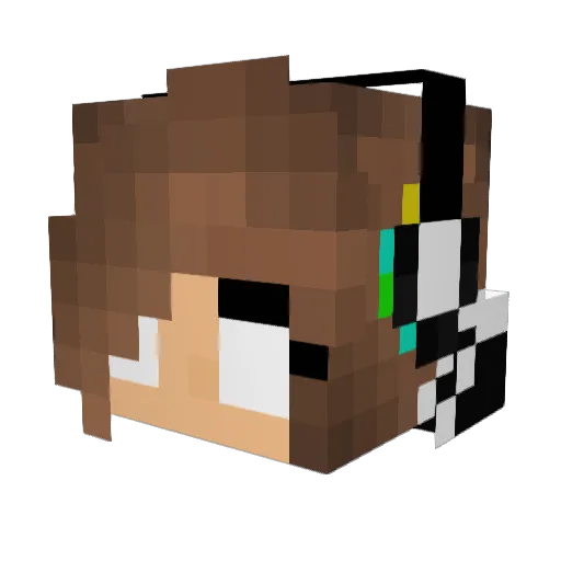lea1818 Minecraft avatar head, 3D render