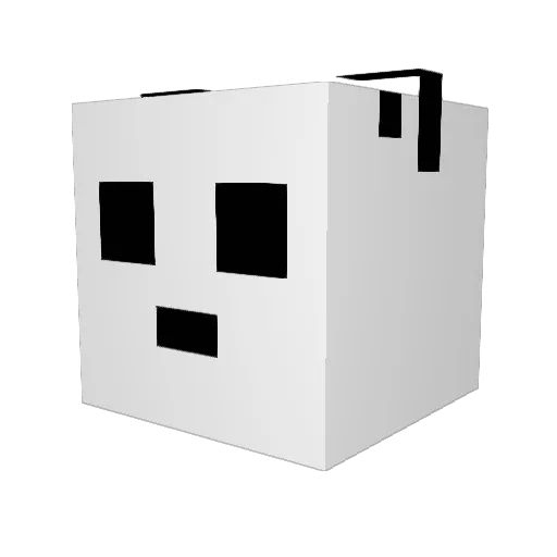 leachmonster Minecraft avatar head, 3D render