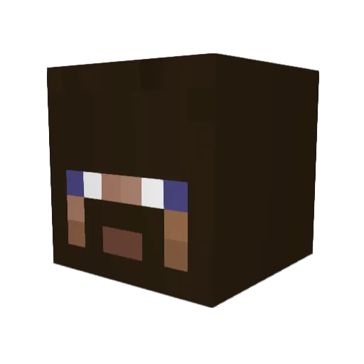 leaderofzimbabwe Minecraft avatar head, 3D render