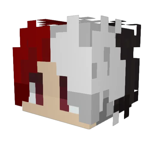 leae_0328 Minecraft avatar head, 3D render