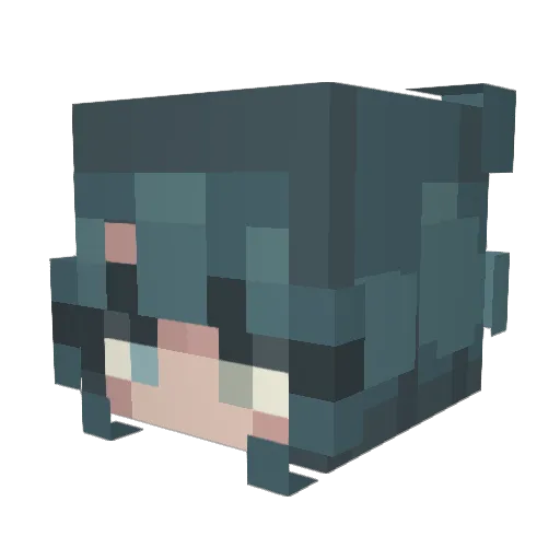 leaf007 Minecraft avatar head, 3D render