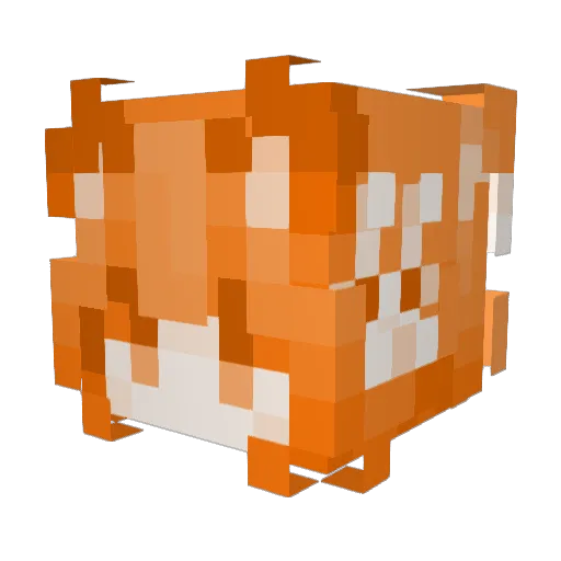leaf1307 Minecraft avatar head, 3D render