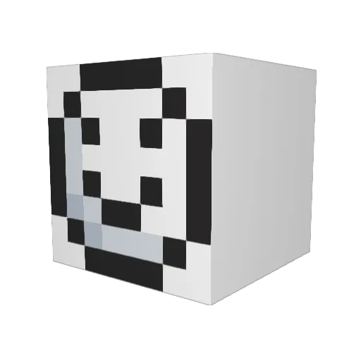 leaf_0112 Minecraft avatar head, 3D render