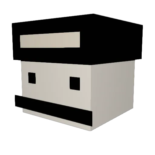 leafdsporter Minecraft avatar head, 3D render