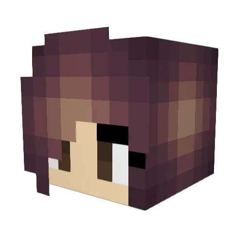 leafladynicole Minecraft avatar head, 3D render