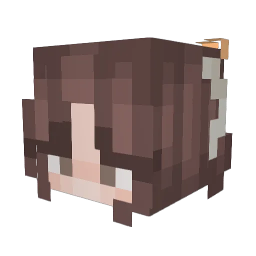 leaflightmc Minecraft avatar head, 3D render