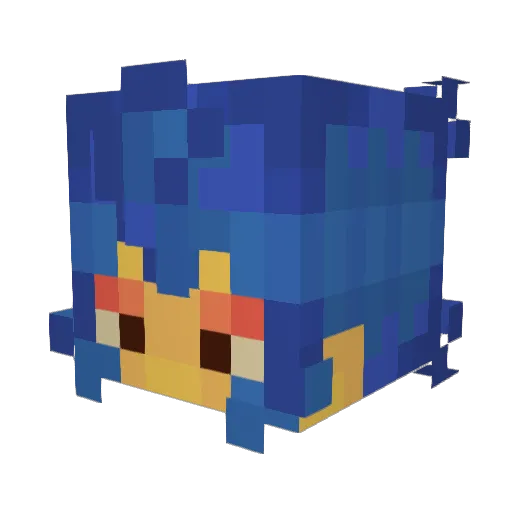 leafling8 Minecraft avatar head, 3D render