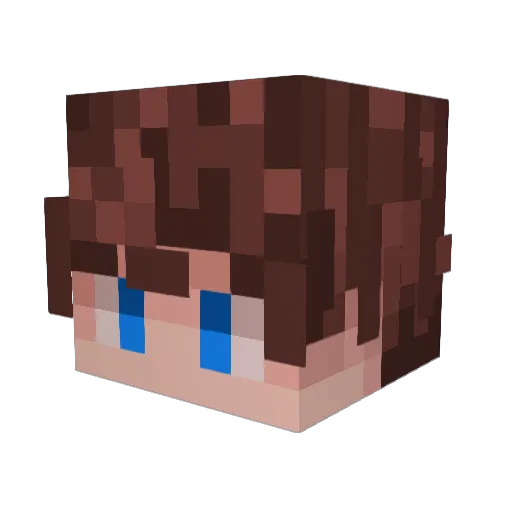 leafmaninja Minecraft avatar head, 3D render