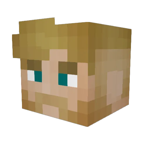 leafriver456 Minecraft avatar head, 3D render
